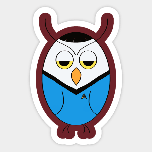 Spock (color) Sticker by MINNESOTAgirl